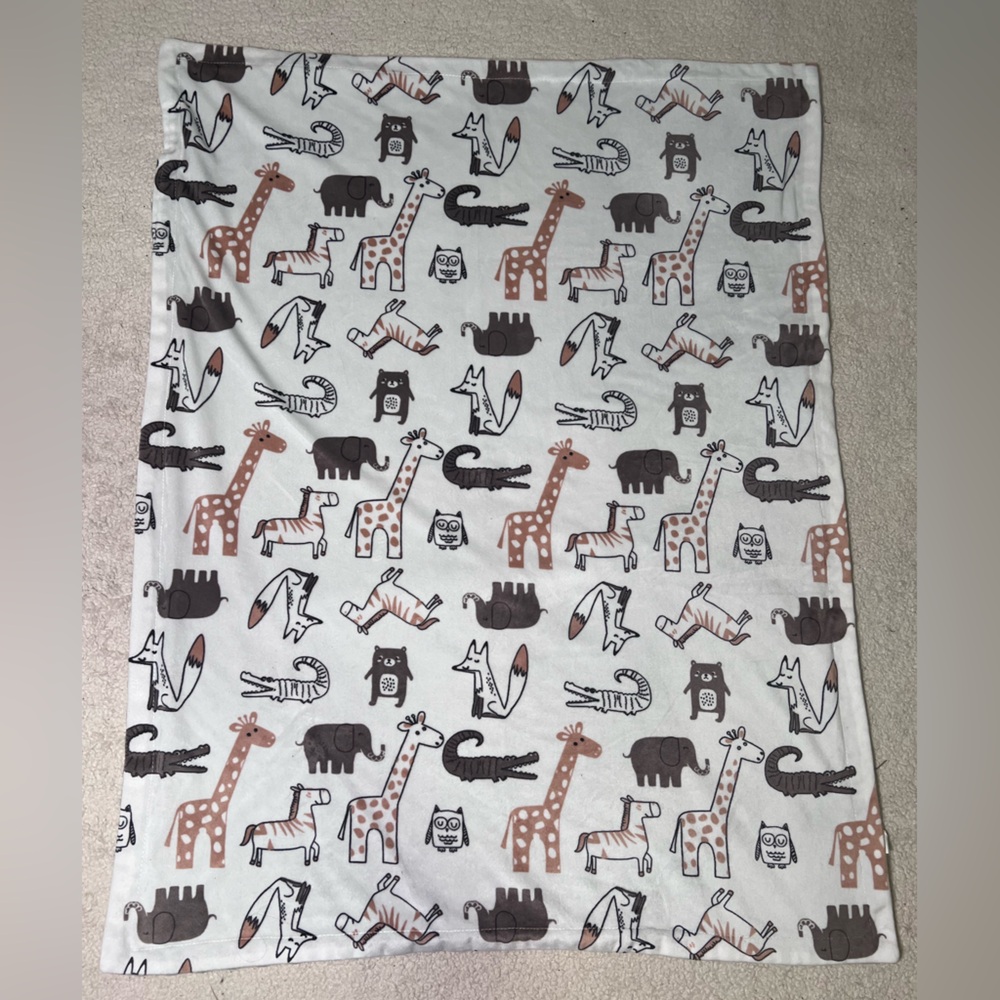 Minky Blanket Animal Print